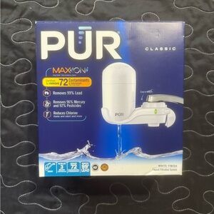 PUR Maxion Classic Faucet Filtration System White Finish FM-3333B New